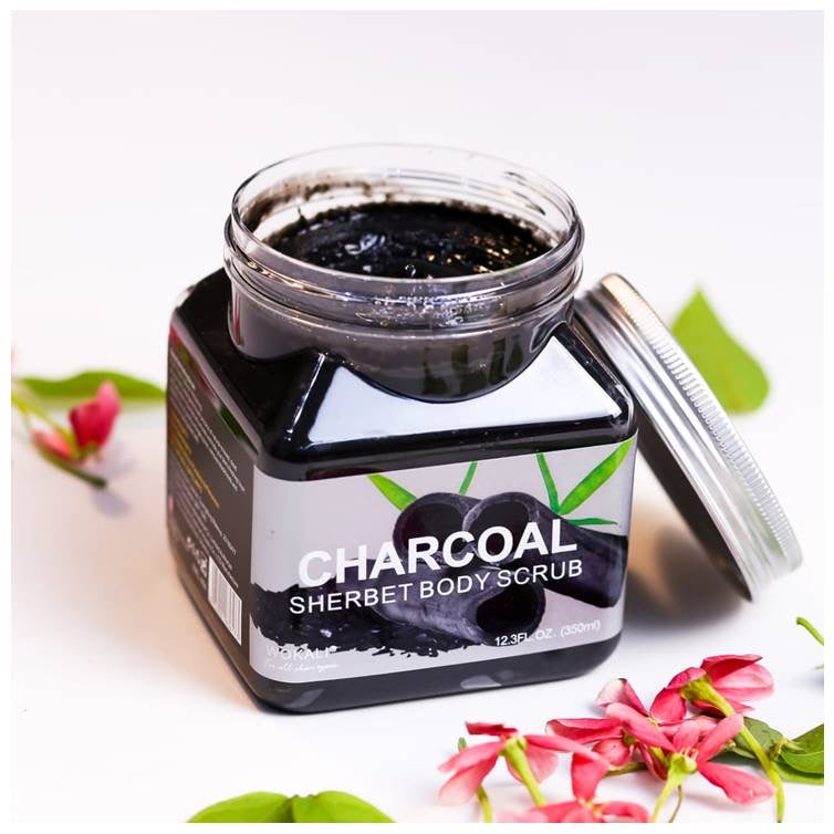 Charcoal body scrub